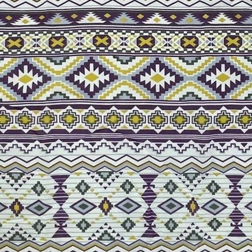 Creations Purple Yellow Print Long Skirt Lined SZ XXL C101609
